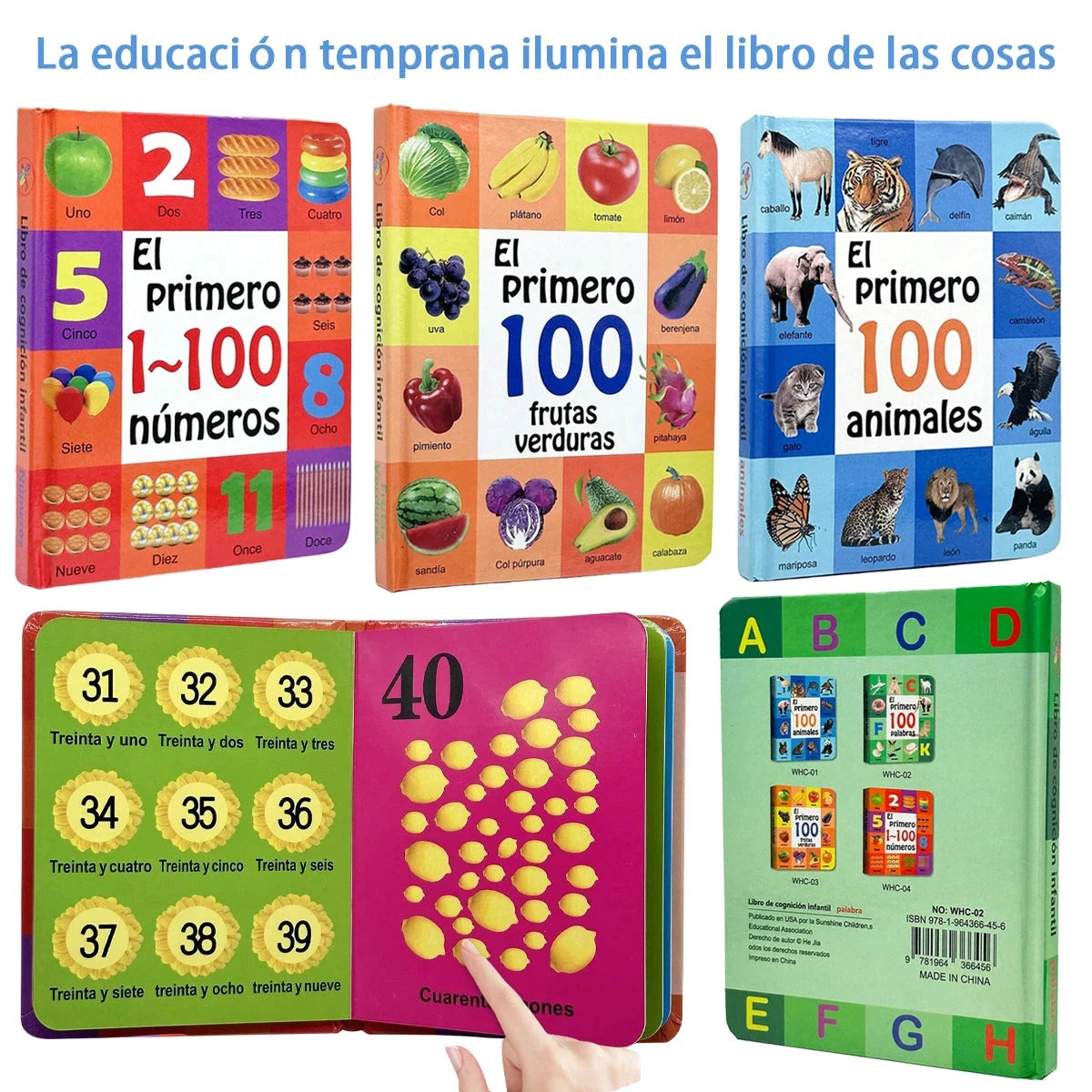 Children's Arabic Enlightenment Cognitive Book: Digital Fruits and Animals, Joyful Enlightenment Journey Good Vibrations