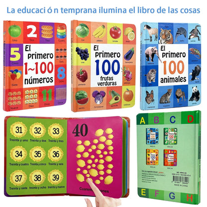 Children's Arabic Enlightenment Cognitive Book: Digital Fruits and Animals, Joyful Enlightenment Journey Good Vibrations