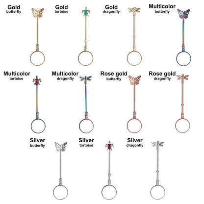 1Pcs Cigarette Hand Holder Smoking Accessories Finger Ring For Women Men Adjustable Slim Cigarettes Clip Smoking Holder Cuprum Good Vibrations Adult Super Store