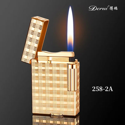 Metal Stripe Loud Lighter Unusual Lighters Cigarette Lighter Creative Wheel Lighter Butane Gas Lighter Open Fire Square Lighter Good Vibrations Adult Super Store