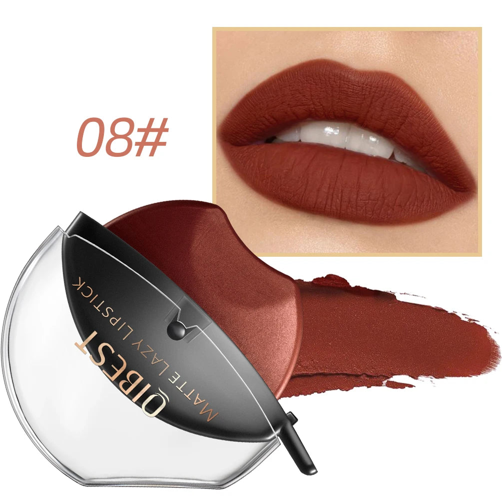 Lip-shaped lipstick seal Sip into makeup lazy blush lipstick Matte makeup effect Moisturizing lip gloss Waterproof non-stick cup Good Vibrations