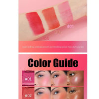 Makeup Blush Stick Waterproof Multi-purpose Facial Nourishing Blush Stick  Cheek Natural Blusher Cute Korean Makeup for Women Good Vibrations