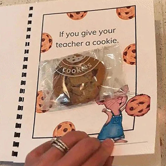 If You Give Your Teacher a Cookie,2024 New Teacher Appreciation present ,Creative and Thoughtful gift for Teacher Good Vibrations