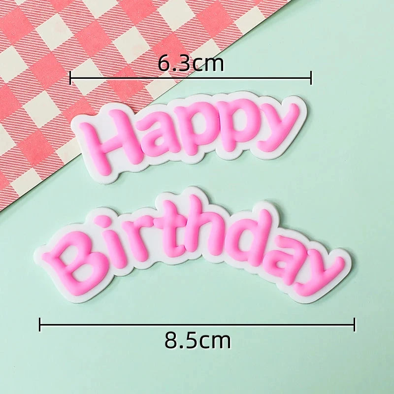 Bunny Train Cake Topper Pink Rabbit Girls Theme Decoration Princess Girl's Years Old Cake Kids Happy 1st Birthday Party Supplies Good Vibrations
