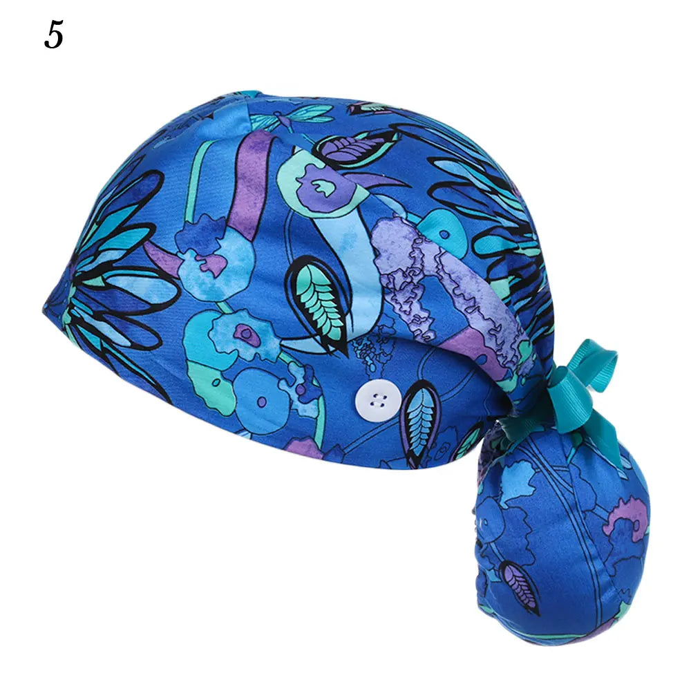 Women & Men Tie Back Hats Ponytail Holder Adjustable Long Hair Cap Working Hat With Button Working Cap Good Vibrations