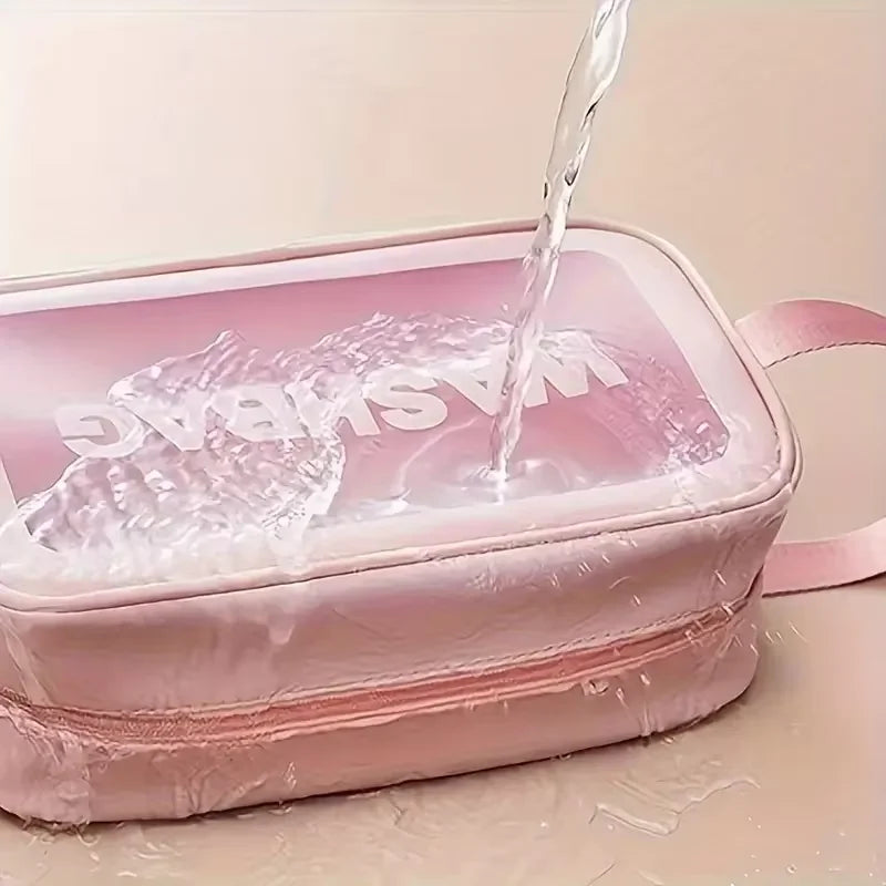 7-piece makeup and face wash beauty set, including 3 headband sets, 1 cosmetic bag, 2 face wash brushes and 1 powder puff Good Vibrations