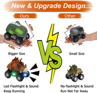 Dinosaur Toy for Kids car Tyrannosaurus rex electric universal boy toy dinosaur Interactive Games Animal Dinosaur Model Car Gift Good Vibrations