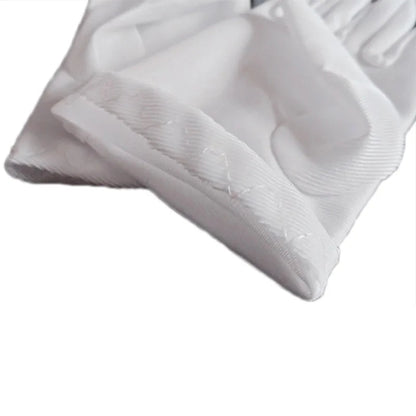 Kids Gloves White Short Satin Feel Boy Hold Flower Girl Good Vibrations