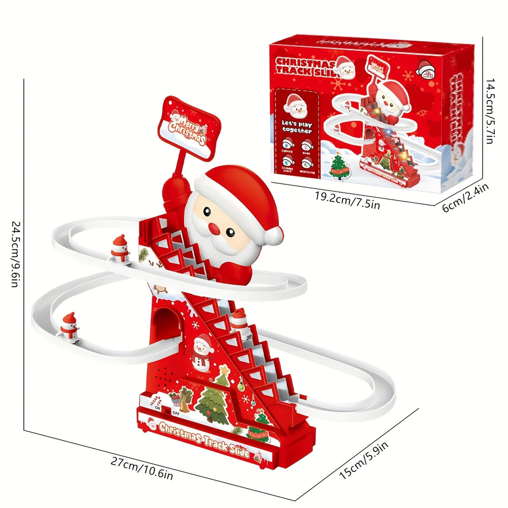 Stairs, slides, Santa Claus toys, Christmas decorations, the best gift for children during Christmas Good Vibrations