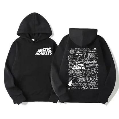 Retro Rock Arctic Monkeys Music Album Graphic Hoodies Men Vintage Oversized Y2k Hip Hop Hoodie Punk Sweatshirt Tour Plus size Good Vibrations