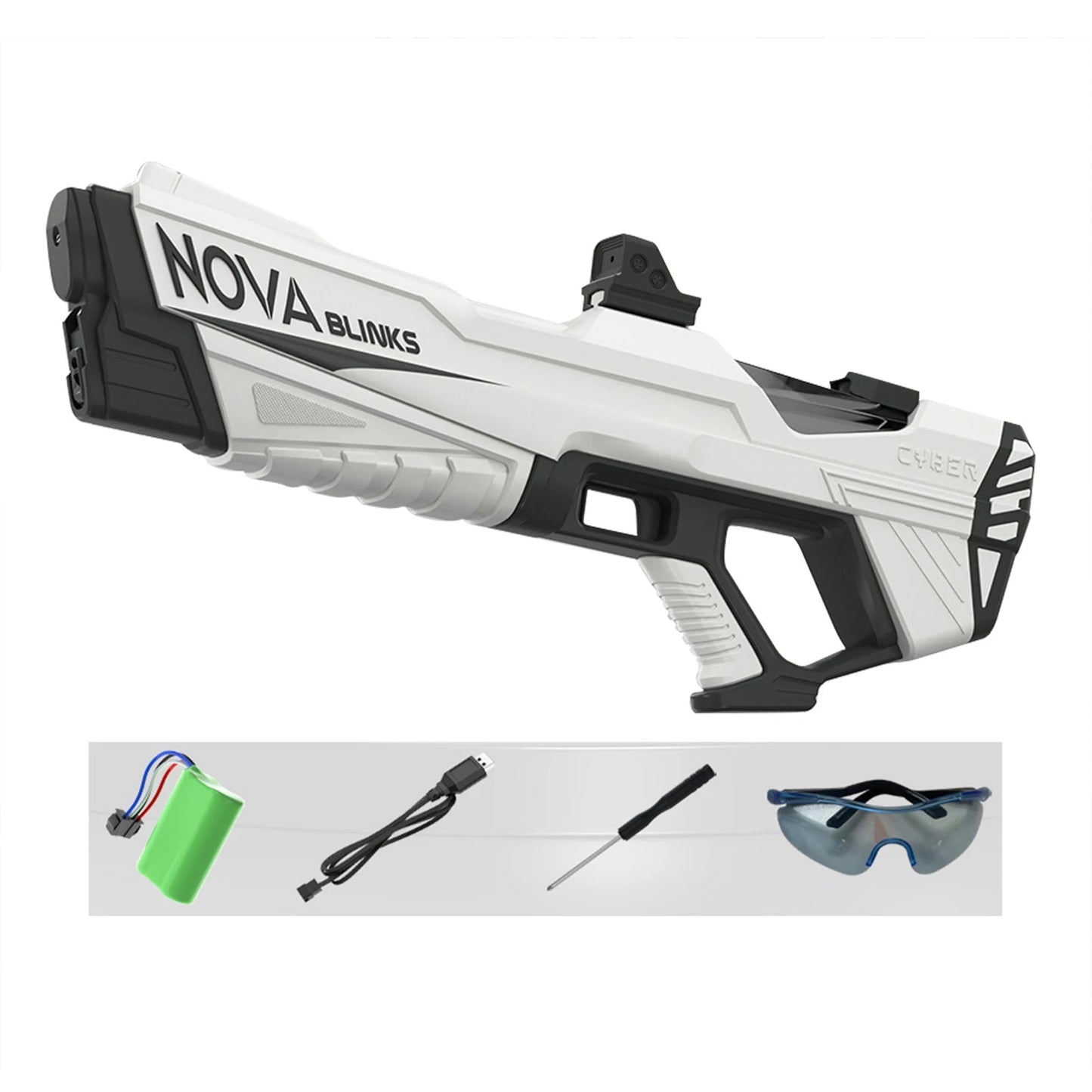 Automatic Electric Water Gun Auto Suction Water Guns for Adult Kids Battery Powered Squirt Blaster Summer Pool Beach Outdoor Toy Good Vibrations