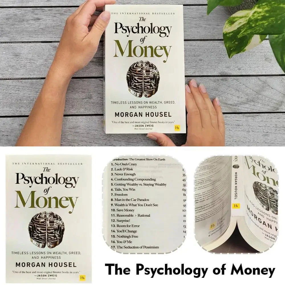 The Psychology of Money Books for Adults, Timeless Lessons on Wealth, Greed, Happiness, Business, Books Good Vibrations