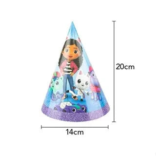 Gabby Dollhouse Birthday Party Supplies Kids Disposable Tableware Backdrop Cake Decoration Girl Baby Shower Numbers Balloon Gift Good Vibrations
