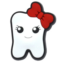 Shoe Charms for Crocs Accessories Q Edition Teeth Shoes Charm for Croc Decorations Pins Men Accessory Jeans Woman Clogs Clips Good Vibrations