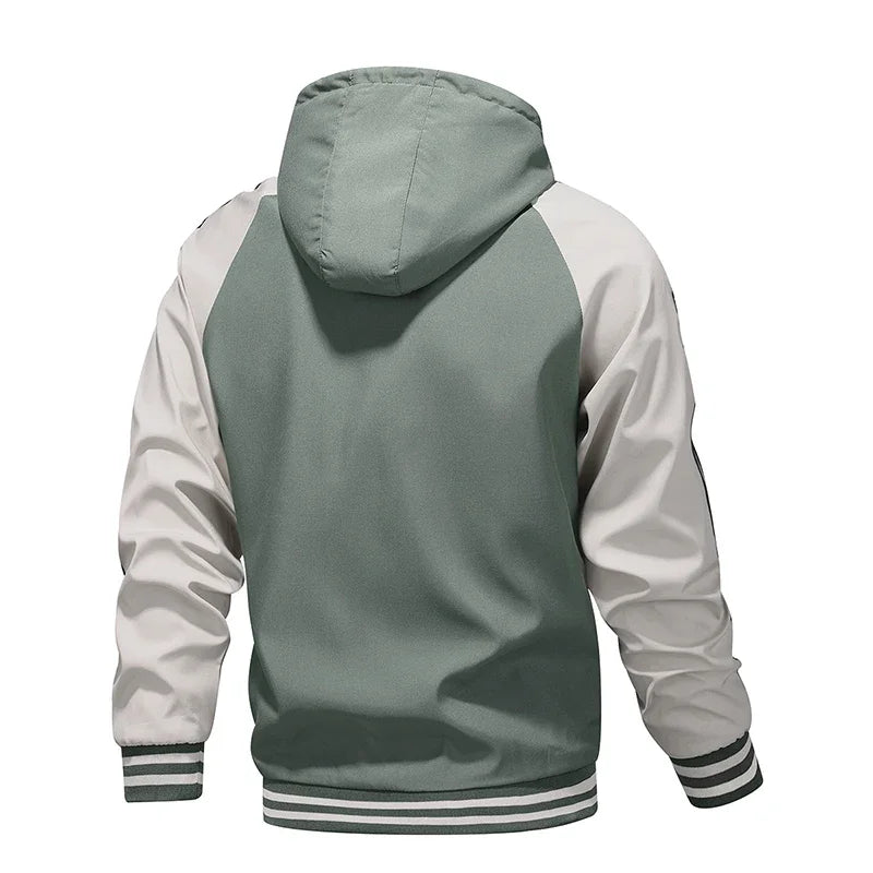 Men's Jacket Autumn Spring Ride High-performance Windbreaker Clothing Motorcycle Jacket Male Motorcycle Coats Windproof Striped Good Vibrations