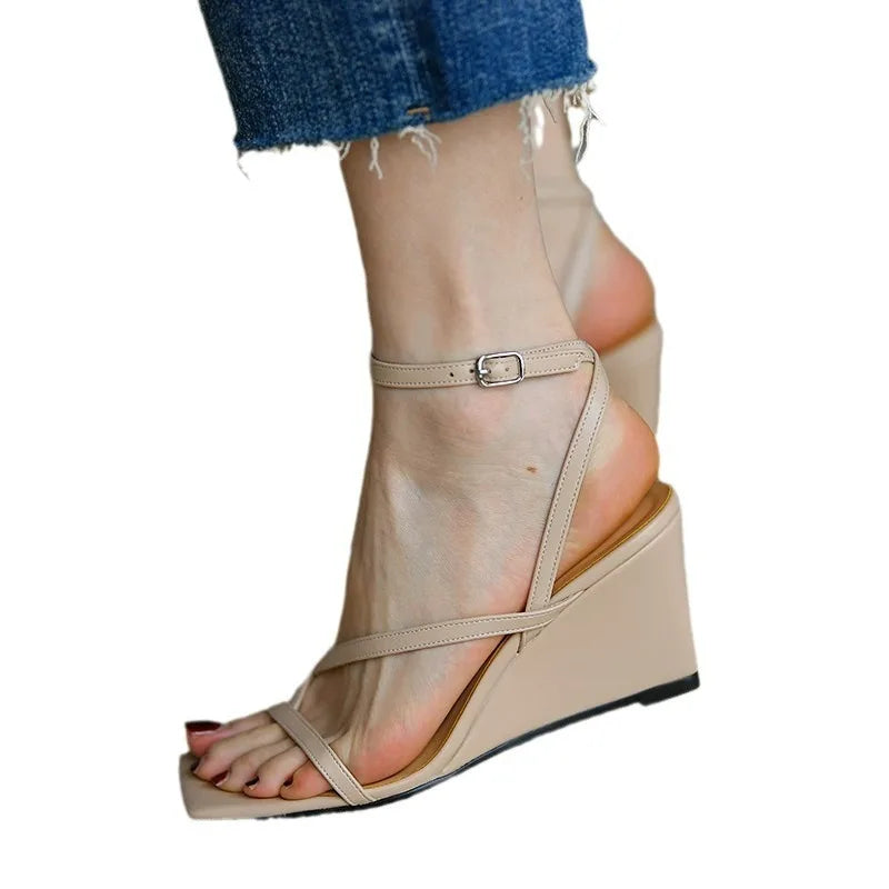 women's sandals for summer 2025 Women Sandals Closed Toe Roman Sandals Women Platform Wedges Sandals Women Sandals Good Vibrations