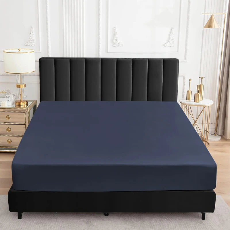 Waterproof Fitted Bed Sheet Comfortable Mattress Protector with Elastic Rubber Band Washable and Easy Care Good Vibrations