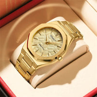 Watch For Men Original Top Brand All Black Stainless Steel Men's Wristwatch Classic Business Waterproof Japan Movement Good Vibrations