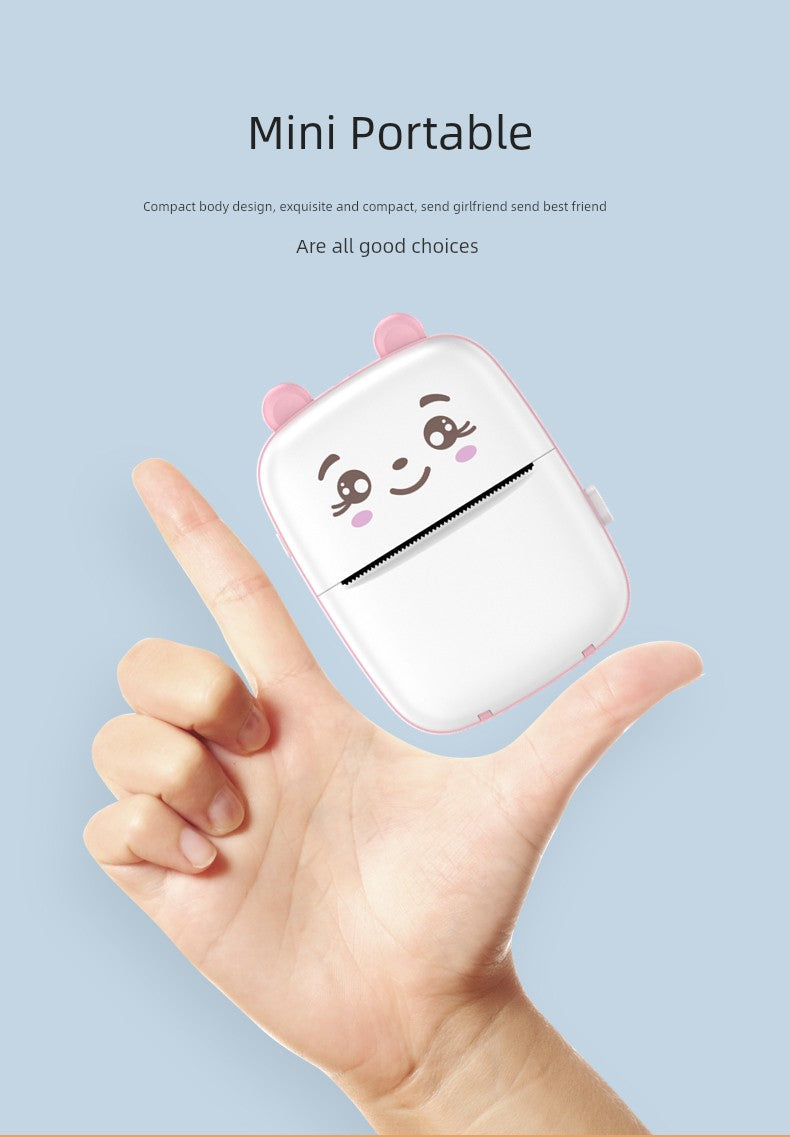 Mini Student Pocket Wrong Question Printer Meow Printer Thermal Photo Label Small Household Portable Cheap Good Vibrations