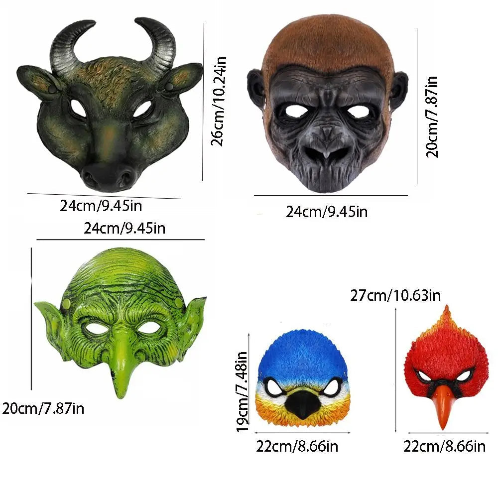 Costume Accessories Realistic Halloween Mask Personality Cool Animal Head Mask Novelty Cosplay Mask Cosplay Props Good Vibrations