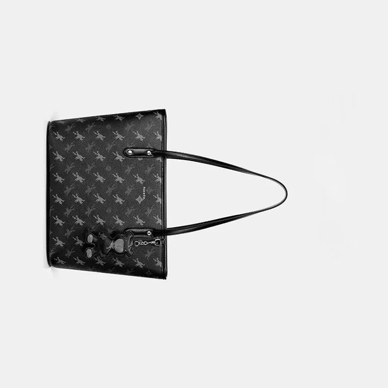 Trendy Geometric Print Crossbody Bag - Modern Designer Shoulder Bags For Women With Adjustable Strap Good Vibrations