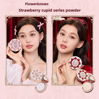 Flower Knows Strawberry Cupid Box Collection Make Up Sets Cosmetics Full Set Palette Pressed Powder Blush Lipstick Mystery Box Good Vibrations