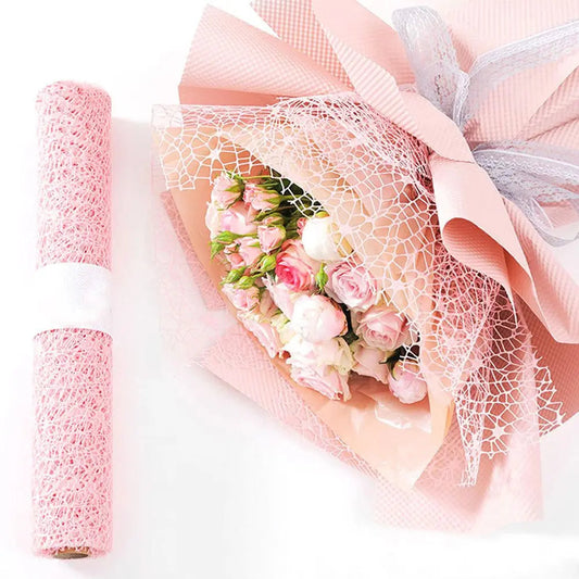 1PC DIY Flower Gift Round For Birthday Festival Decorative Bouquet Wrap Scrapbook Wrapping Paper Wedding Decoration Good Vibrations