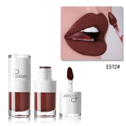 1PC Sexy Pink Women's Lipstick 16 Colors Lasting Waterproof Liquid Pencil Matte Liquid Lipsticks Makeups Non-Stick Cup Lip Gloss Good Vibrations