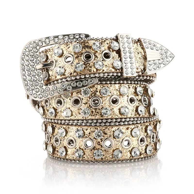 Women's Rhinestone Hollow Belt Women's Pin Buckle Studded Belt For Women Wedding Party Belt Valentines Gifts For Her Good Vibrations