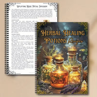 (1 book)  of herbal healing potion notebook, mysterious magic herb notebook, suitable for witchcraft practice bookA5 Good Vibrations