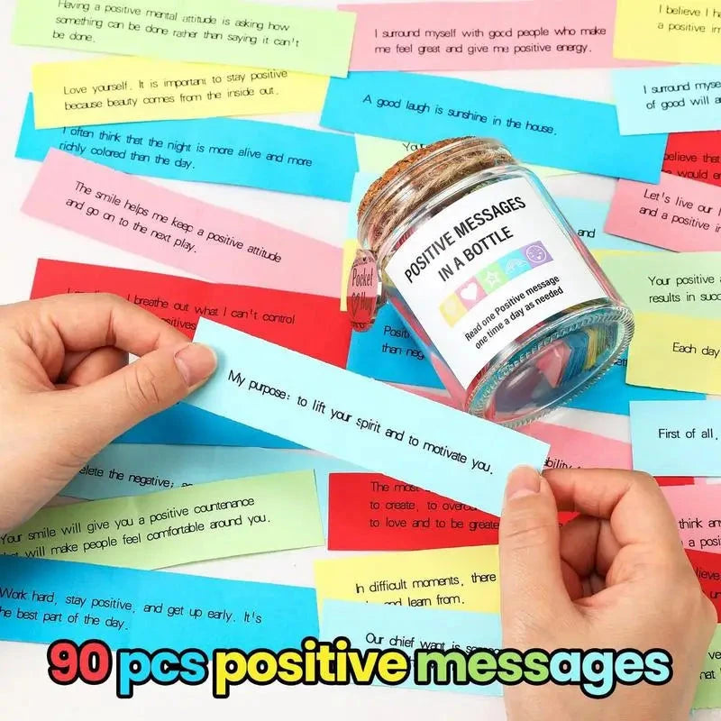 Encouraging Messages Bottle Positive Affirmation Jar Daily Encouraging Bottle For Friend Girlfriend Sister Wife Good Vibrations Adult Super Store