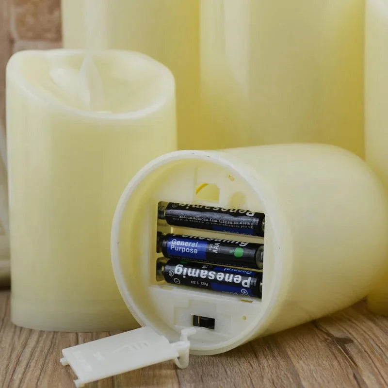 Flameless Flickering Electronic Candles Led Candles Battery Operated Home Decor Accessories for Birthday Hotel Wedding Candle Good Vibrations