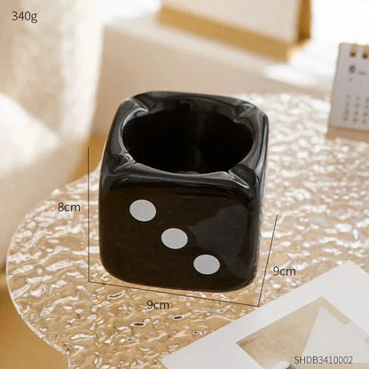 Dice Ashtray Modern Home Living Room Decoration Office Meeting Room Desktop Ornament Smoking Accessories Ash Tray Gift Good Vibrations Adult Super Store