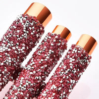No Logo 10 diamond studded makeup brushes set new beauty tools wrap diamond with bag brush set Private Label Good Vibrations