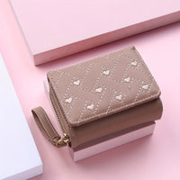 Women's Wallet Made of PU Skin Purse for Female Coin Purse Short Male Card Holder Wallets Zipper Around Money Coin Purse Good Vibrations