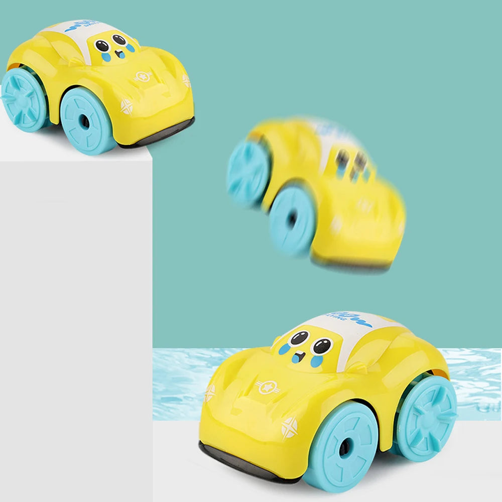 Baby Bath Toys Children Bathing Cute Swimming duck Water Playing Toys Clockwork Car Cartoon Vehicle Baby Bath Toy for Kids Gift Good Vibrations