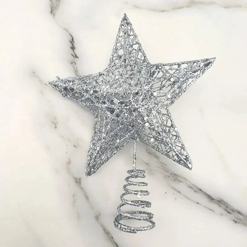 (1pcs/pack)15*20cm Gold And Silver Glitter Christmas Tree Children's Gift Decorations For Home Xmas Tree Ornaments Handmade DIY Good Vibrations