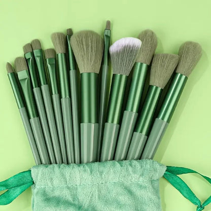 NEW13PCS Makeup Brush Set Eye Shadow Highlighter Concealer Brush Blush Loose Powder Brush Blending Soft Fluffy Women Beauty Tool Good Vibrations