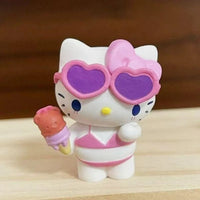 Sanrio Hello Kitty Kuromi Cinnamoroll Hangyodon KT Cat Bikini Swimwear Blind Box Toys Desktop Decoration Model Toy Kids Gifts Good Vibrations