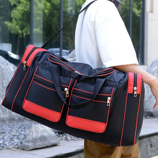 Large Capacity Handbag Multiple Pockets Outdoor Duffle Bag Luggage Gym Bags for Men Sports Fitness Bag Business Travel Package Good Vibrations