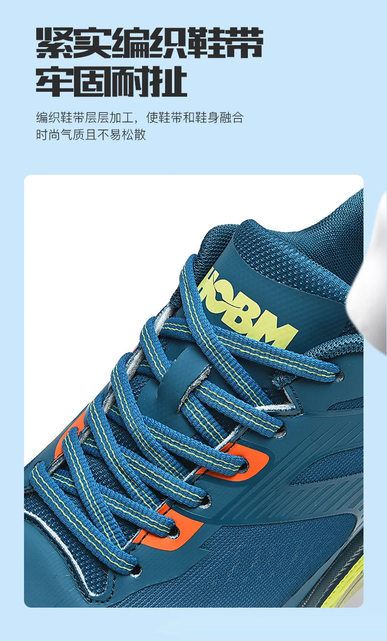 Men's Shoes Sneakers Running Shoes for Men Unisex Women Casual Walking Lace-up Training Lightweight Dark Blue Fashion Lifestyle Good Vibrations