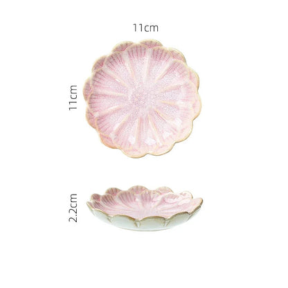 Japanese Ceramic Plate Retro Kiln Glaze Barbecue Mini Dipping Dish Sashimi Sushi Soy Sauce Dishes Home Desktop Snack Plates New Good Vibrations