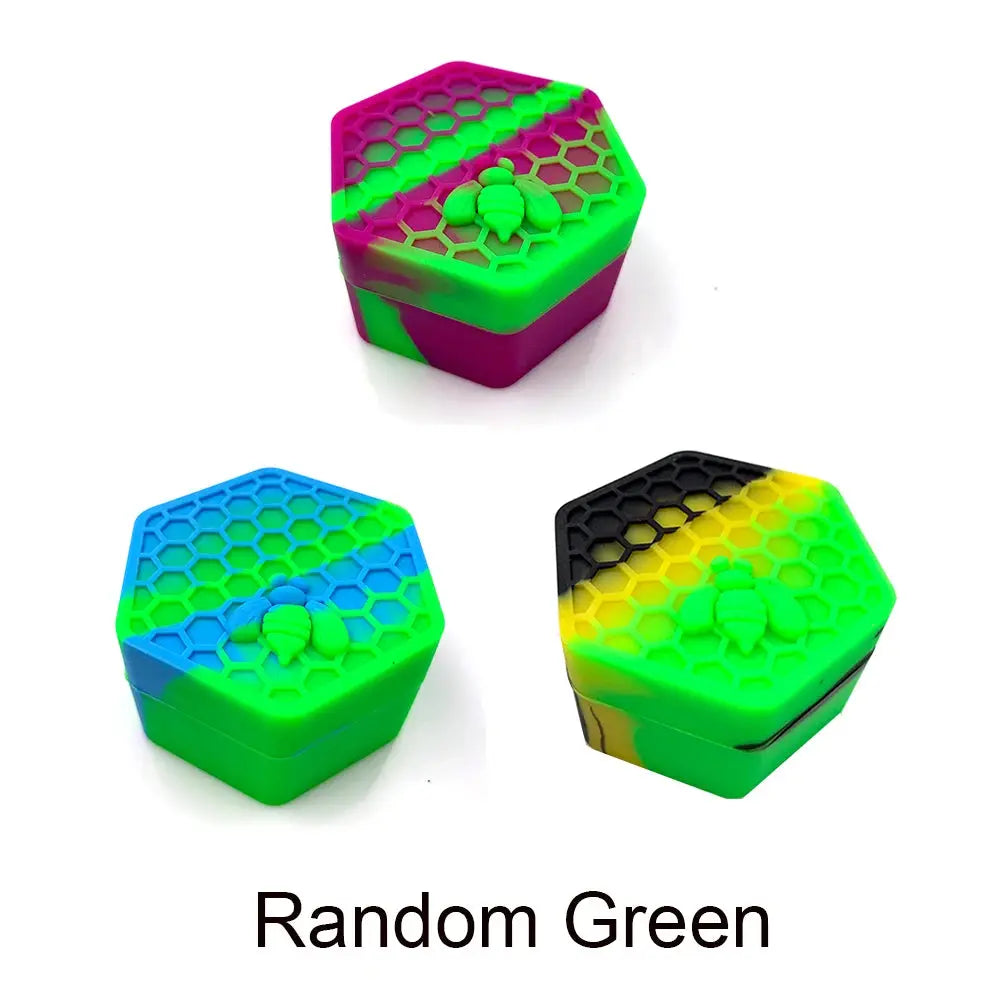 Wax Jar Silicone Box Bee Style for Oil Cream Box Easy To Hold and Carry Herb Container GOOD Vibrations Adult Super Store