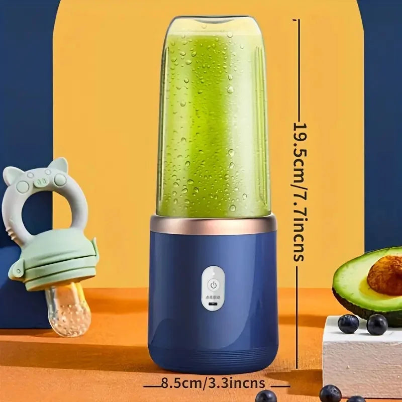 Portable Blender Bottle Multifunction Juice Blender Fresh Juice Smoothie Blender Ice CrushCup Food Processor Juicing Tool Good Vibrations