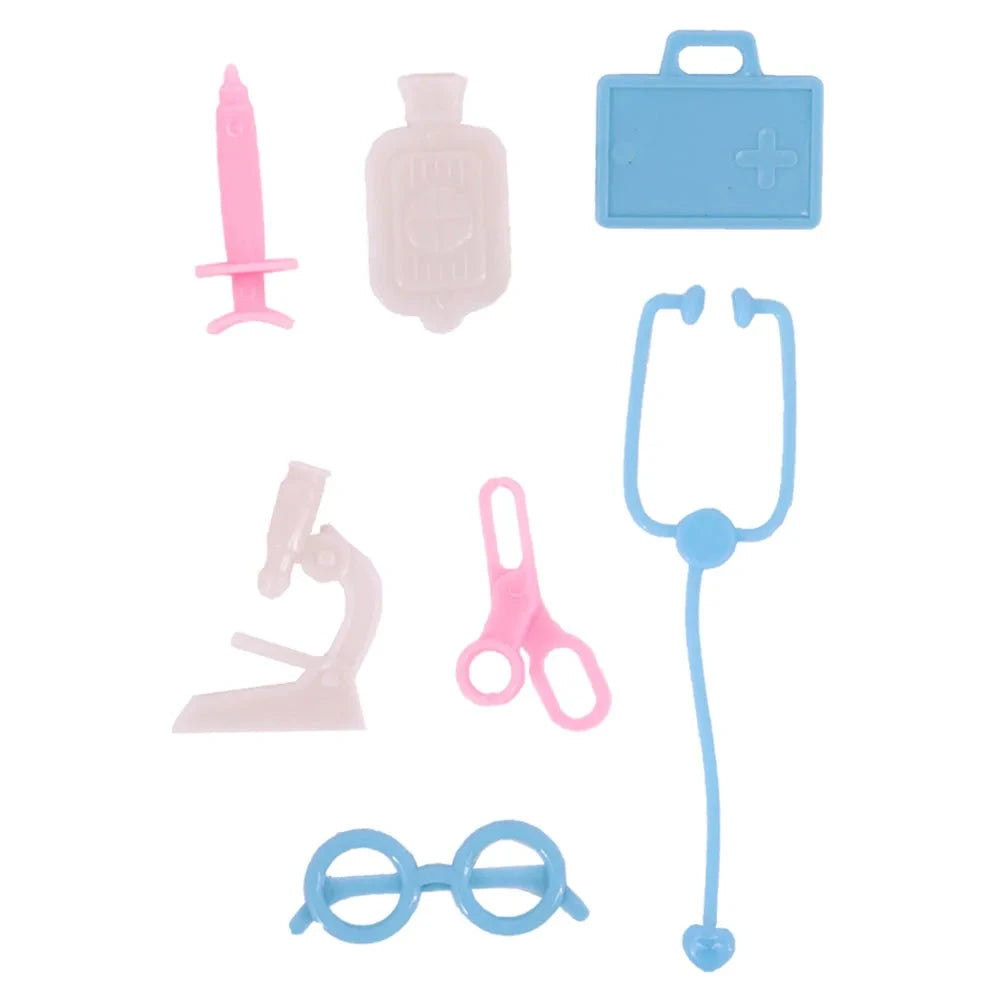 Doctor And Nurse Clothes, Mini Medical Equipment,Protective Suit,Uniform Suitable For 11.5 Inch Ken & 30cm Doll Accessories Good Vibrations