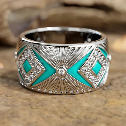 2026 Aesthetic Enamel Flower Finger Ring for Women Wedding Party New 2026  Silver Color Luxury Cubic Zirconia Jewelry Gift Good Vibrations