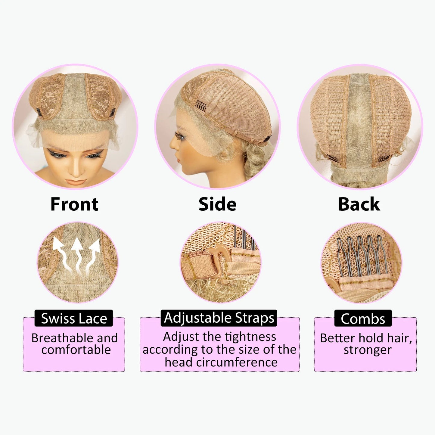 Synthetic Goddess Braided Wigs Cornrow Braided Wigs with Baby Hair Braids Wigs for Women Daily Use Knotless Wigs Good Vibrations