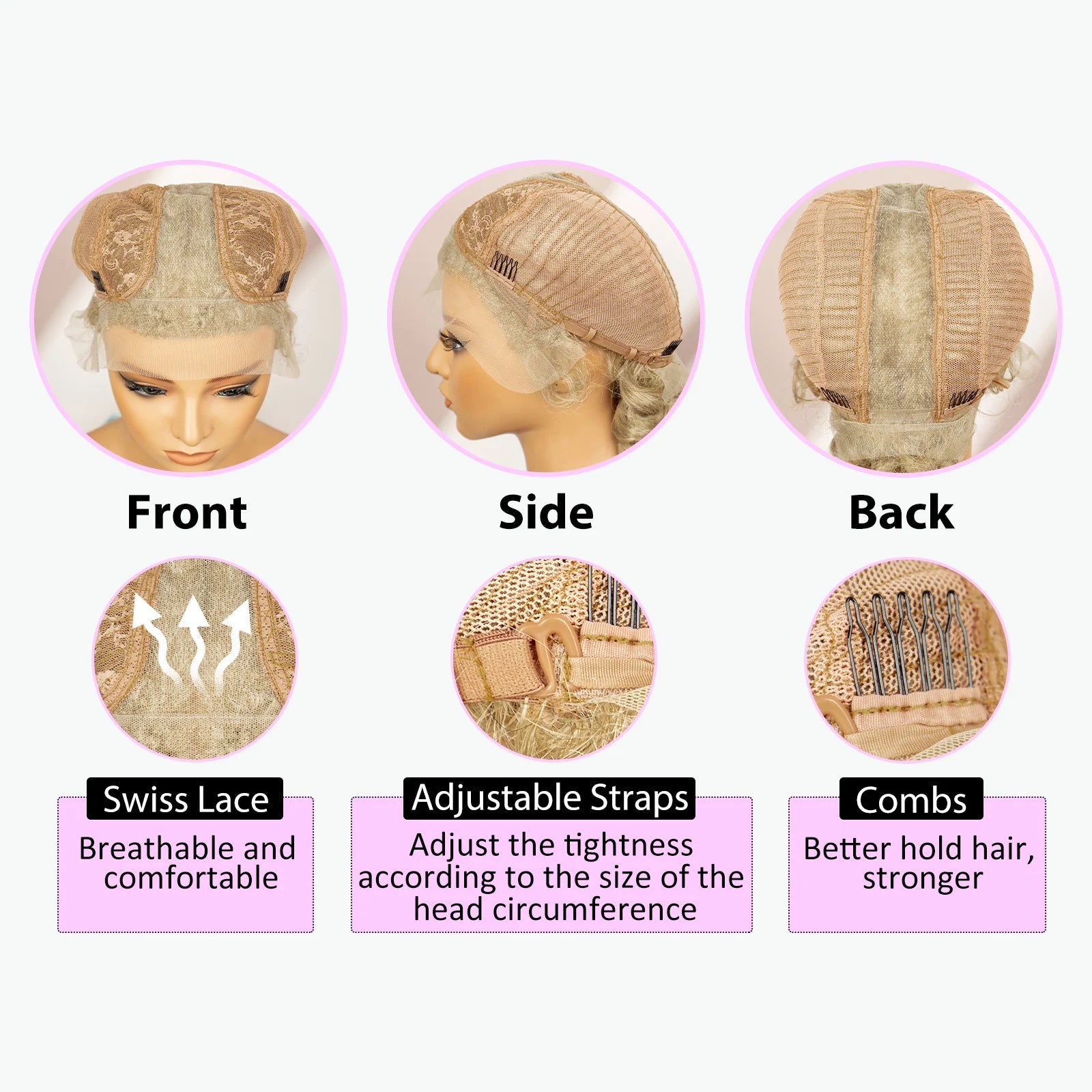 Synthetic Goddess Braided Wigs Cornrow Braided Wigs with Baby Hair Braids Wigs for Women Daily Use Knotless Wigs Good Vibrations
