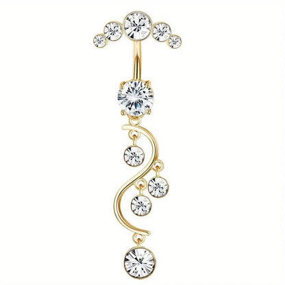 Bobisty 1PC 316L Surgical Stainless Steel Belly Button Ring Dangle for Women Navel Rings Cute Butterfly Clicker Belly Piercing Good Vibrations Adult Super Store