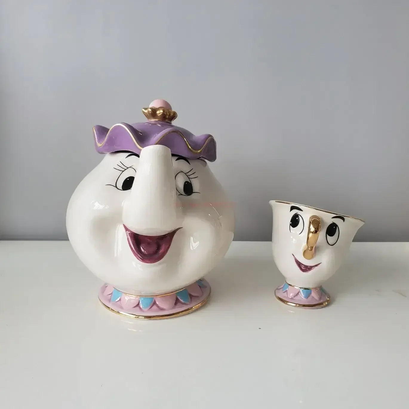 Disney Teapot Cute Cartoon Beauty And The Beast Coffee Pots Mug Mrs Potts Chip Cup Tea Cup Pots One Tea Sets Droshipping Good Vibrations Adult Super Store